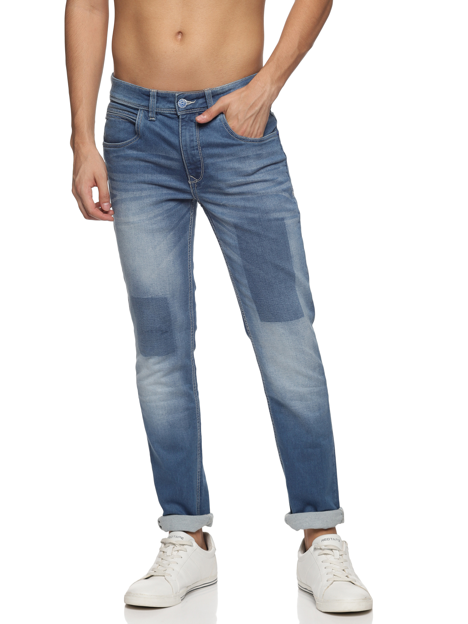 slim causal jeans pants