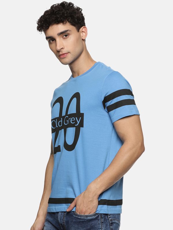round neck blue t-shirts - Image 2