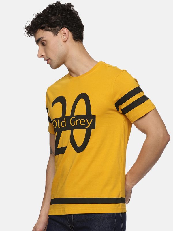 round neck yellow t-shirts - Image 2