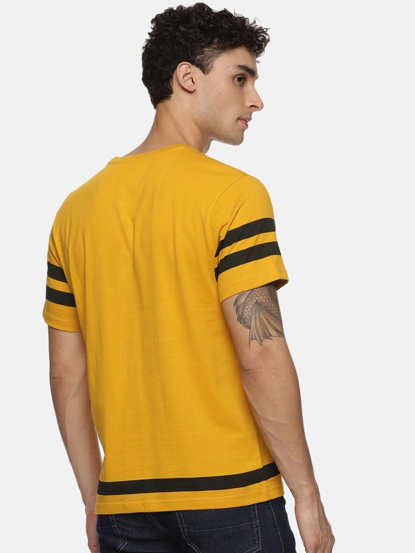 round neck yellow t-shirts - Image 3