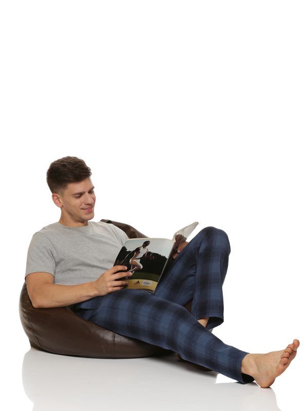 Mid Teal Pyjama Cotton Pants - Image 4