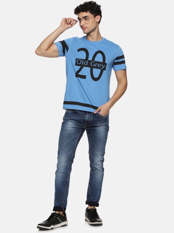 round neck blue t-shirts - Image 4