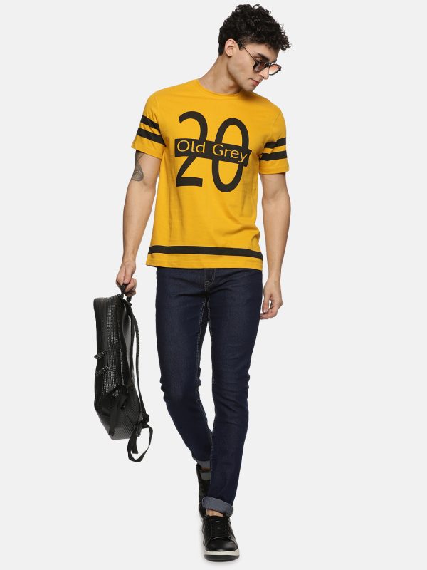 round neck yellow t-shirts - Image 4