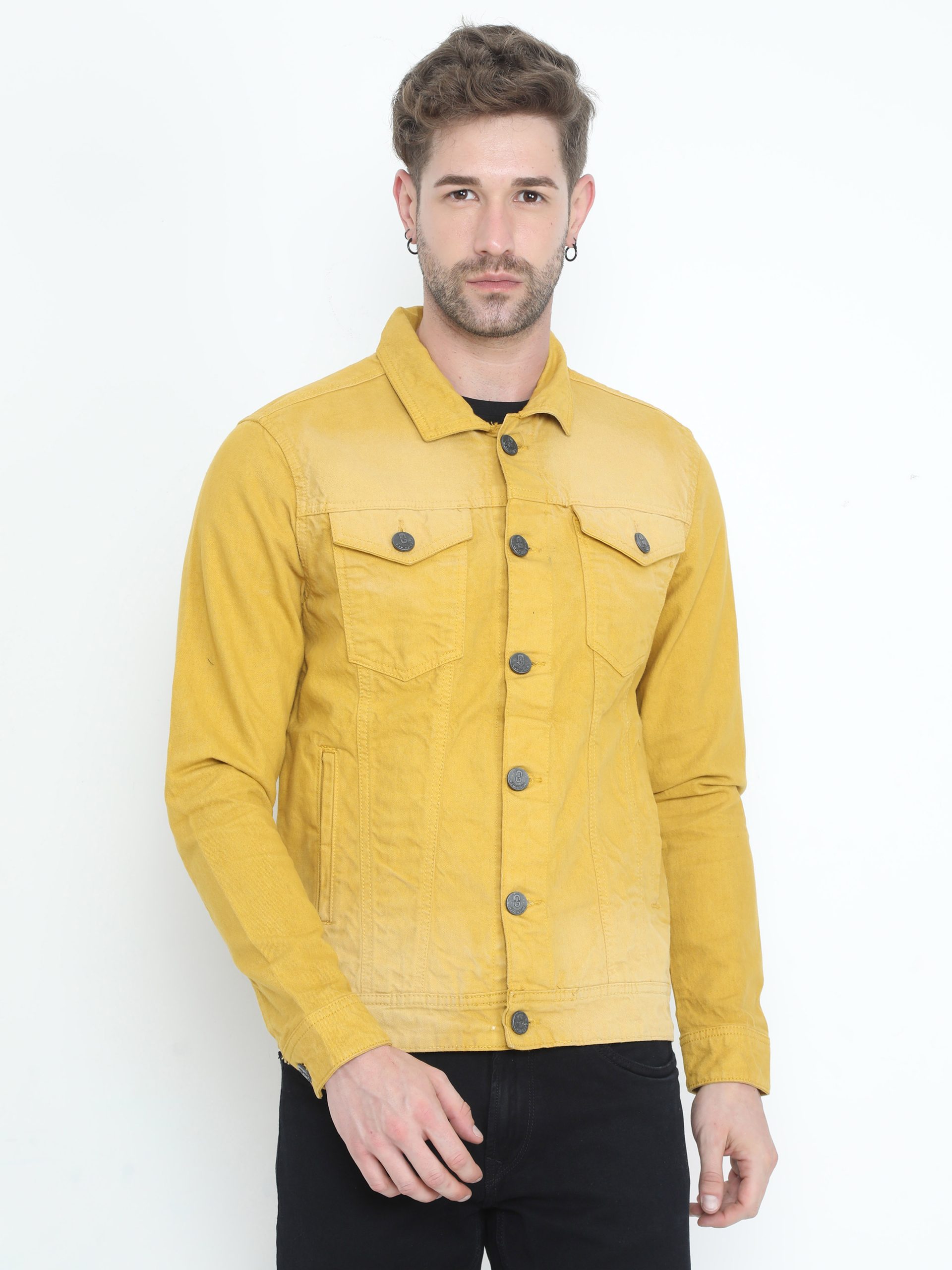 Denim Yellow Jacket