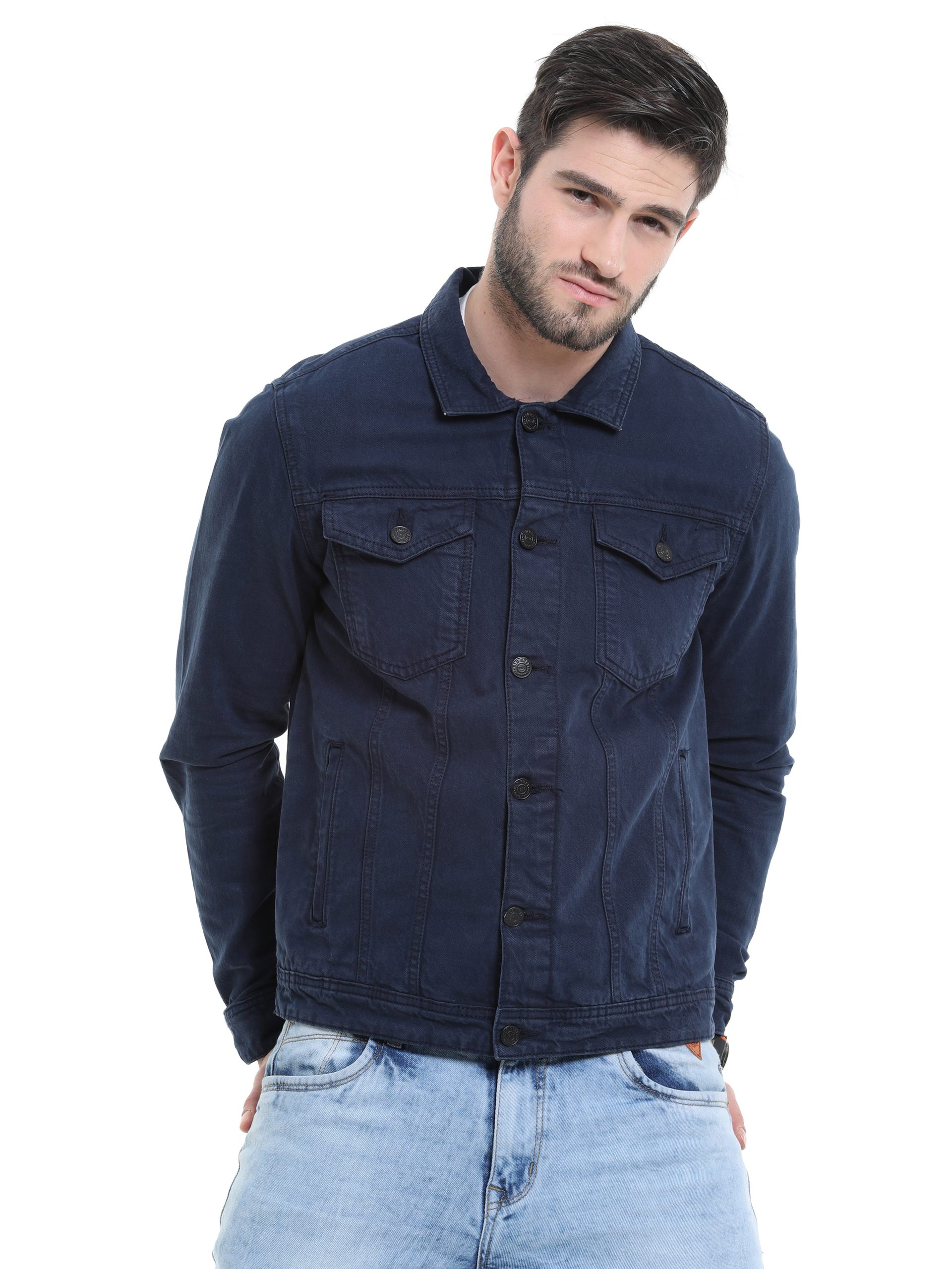 Solid Denim Jacket