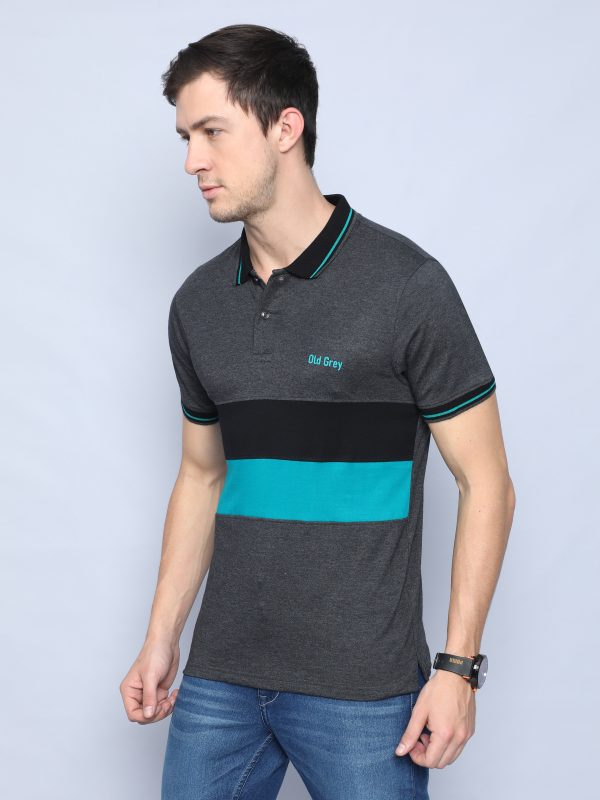 Grey Polo NECK T-shirts - Image 2