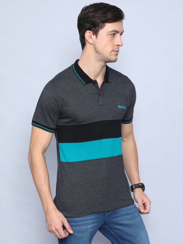 Grey Polo NECK T-shirts - Image 3