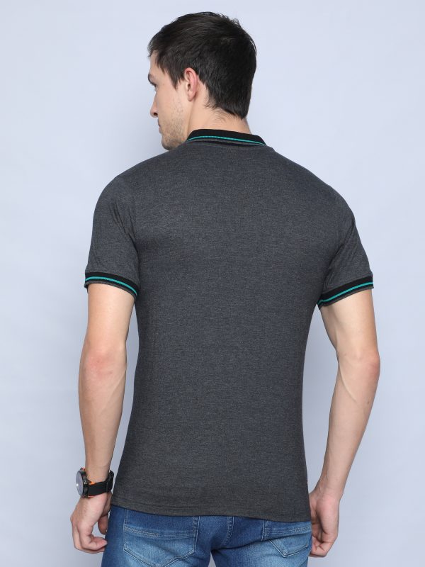 Grey Polo NECK T-shirts - Image 4